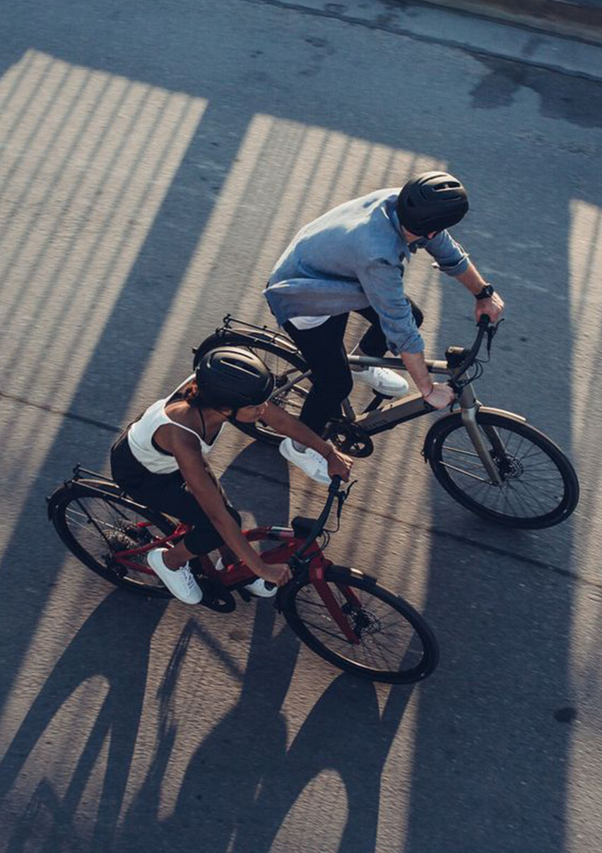 Fahrradfahrer auf der Straße