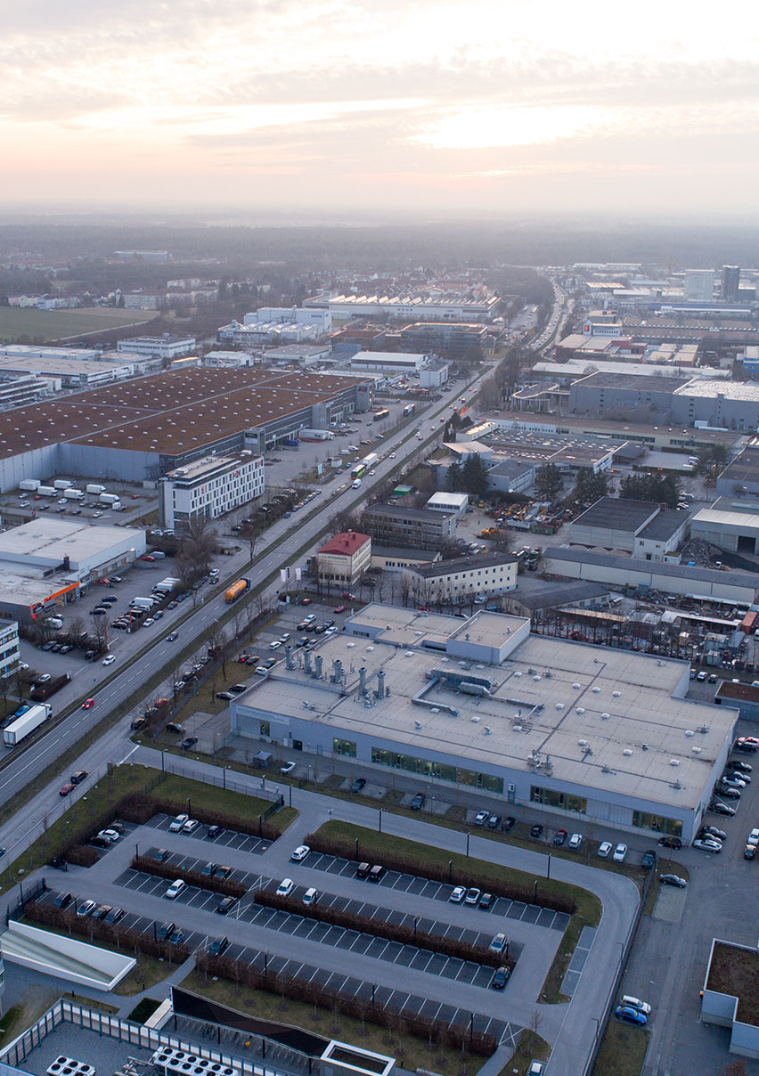 view of the commercial area of ​​Garching